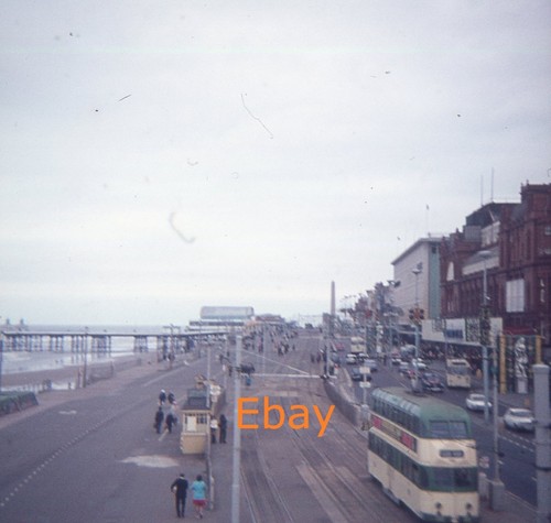 126 slide tram on blackpool - -,