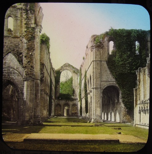 Glass magic lantern slide - lantern,
