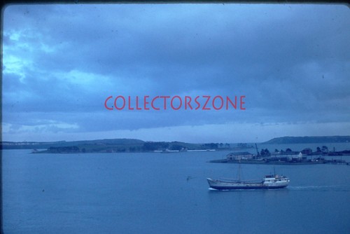 35mm slide 1970 ship leaving - 1970,